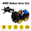 LAFVIN Mechanical 4WD Robot Arm Smart Car Kit - STEM/Graphical