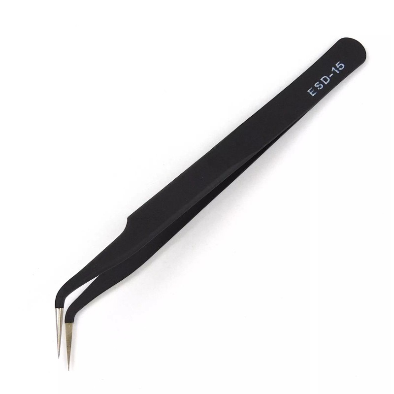 Beauty Headquarters ESD-15 VETUS PROFESSIONAL CURVED TWEEZERS EYELASH EXTENSION