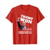 Victory TRUMP WON 2025 INAUGURATION DAY We Made History T-Shirt