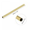 sourcing map Brass Round Tube 12mm OD 0.5mm Wall Thickness