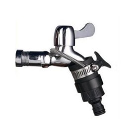 Faucet Hose Connector with Safety Spring Black Adapter with Spring 6ea