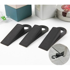 Door Hanging Stopper for Entryways and Interior Doors Black 1P 7ea