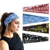 scicent Headband 4 Pieces Wide Elastic Soft Boho Hair Bands