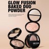 Colour Powder Foundation Full Coverage for Mature Skin, Long-lasting 24H