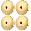 Earring Backs 18K White Gold Plated Sterling Silver Hypoallergenic Earring