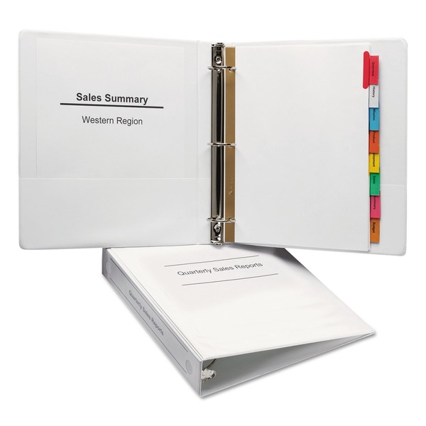 Avery 05726 Economy View Binder, Round Ring, 1-1/2-Inch Cap, 11-Inch