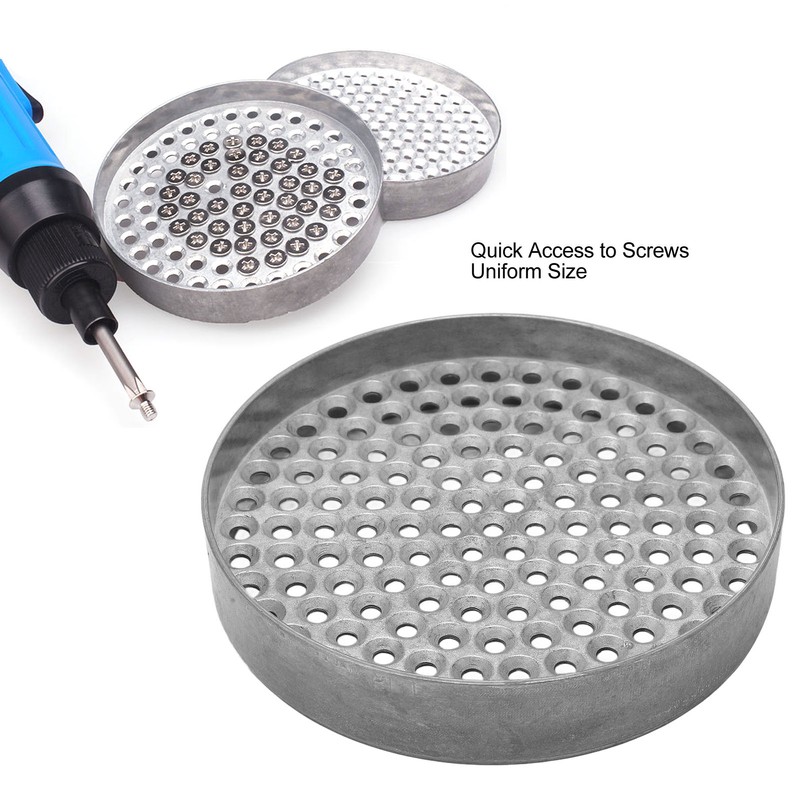Screw Tray Slotted Tool Storage Holder 127 Holes Zinc Alloy