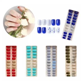 Mariceller 네일아트 간편 부착 디자인 네일팁 28종 마리셀러 [네일디자인팁 - 03] Nail Art Easy Attachment Design Nail Tips 28 Types Mariceller [Nail Design Tip - 03]