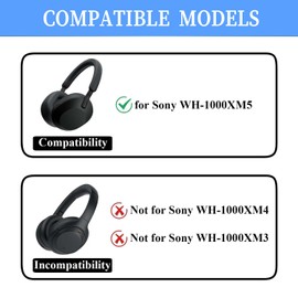 Adhiper Silicone Sweat Case Cover for Sony WH-1000XM5 Headphones,Embody Headphone Case Covers for Earpads/Headband/Shell, Sweatproof Soft Silicone Accessories（Blue）