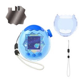 Tamagotchi Paradise Specially Designed Protective Case (Clear) - Real Machine Molded for Perfect Fit, Heavy Duty PC Material, 360 Degree Full Protection & Anti-lost Strap