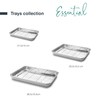 Lacor - 15566 Essential Rack Tray, Stainless Steel, High Thermal