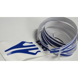 blaue Doppel Zierstreifen Auto universal 10m x 10mm incl Anfang + Ende blau