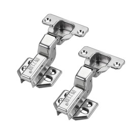AOLISHENG Inset Soft Close Kitchen Cupboard Cabinet Wardrobe Door Hinges 35mm, 105 Degree Mute Folding Hinges with Screws, 2 Pcs