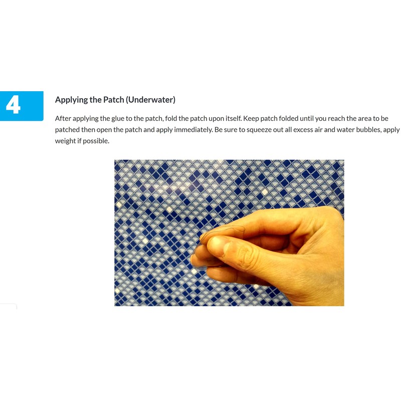 ATIE Heavy-Duty Vinyl Liner Pool Repair Patch Adhesive Glue Kit