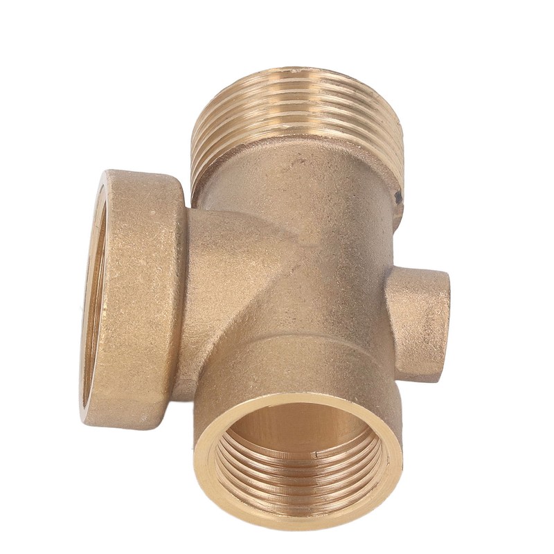 4 Ways Water Hose Splitter Brass G1in Pipe Adapter Connector