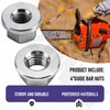 2 Set 90250Y Chainsaw Bar Nuts Kit Replace 43301903933 V265000200