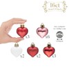 Valery Madelyn 16pcs Valentines Day Tree Decorations,Shatterproof Red Pink White
