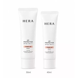 HERA 헤라 NEW UV프로텍터 톤업 피치 90ml (50ml +40ml) Hera NEW UV Protector Tone Up Peach 90ml (50ml + 40ml)