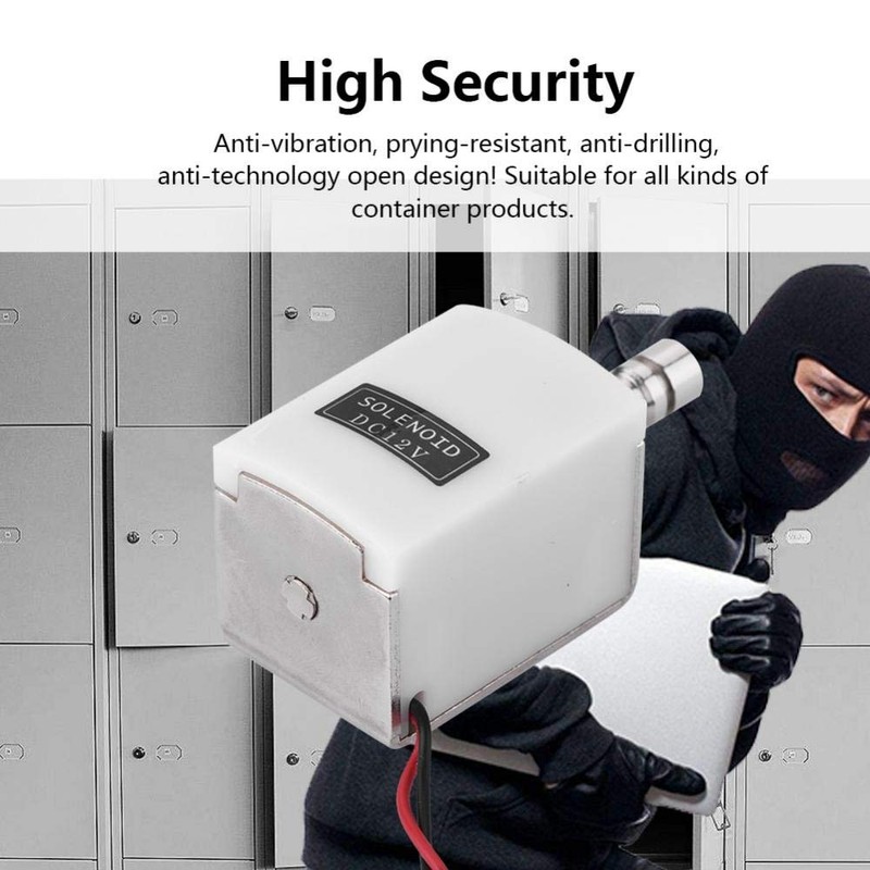 Eboxer DC 12V Cabinet Door Drawer Electric Lock Security Bolt