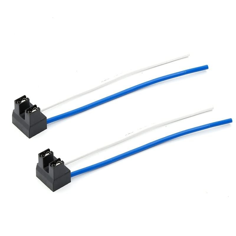 MACHSWON 2pcs H7 Cables 2 Pin Headlight Bulbs Socket Connector