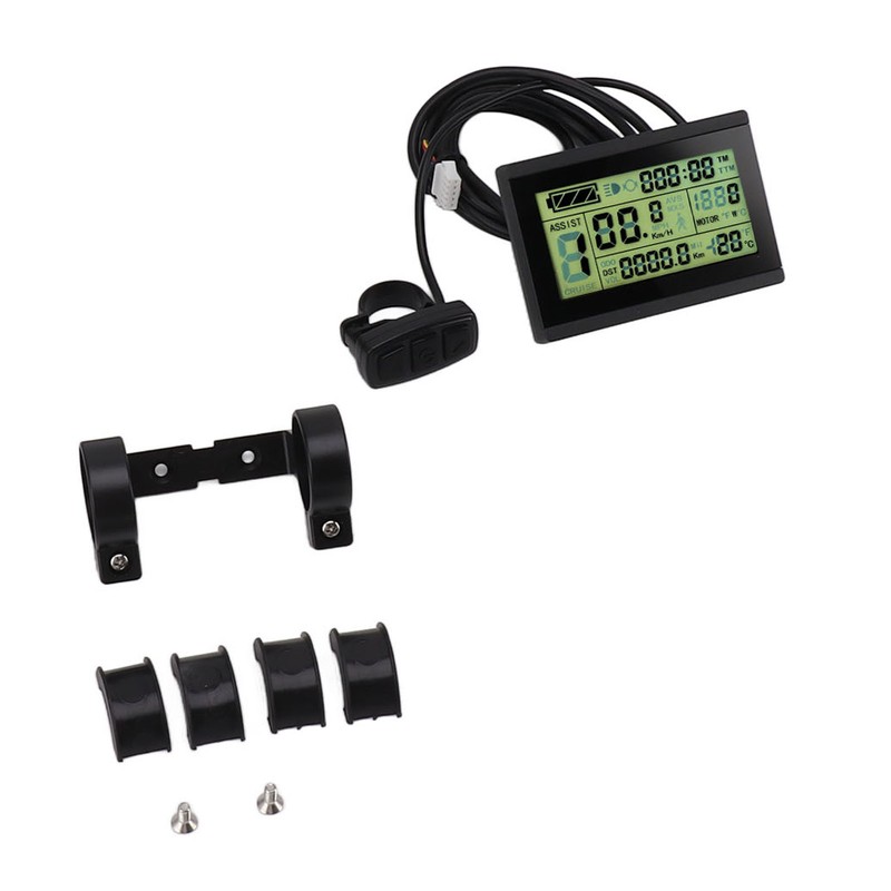 LCD3U Electric Bike LCD Display Meter ABS SM Head Electric