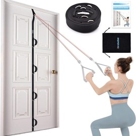 Mushk Door Anchor Strap with Resistance Bands, Portable Gym Attachment for Home Fitness, Multi Point Anchor Exercise Equipment, Door Anchor Resistance Bands Set for Home Workouts - Pack Type: Only Door Anchor