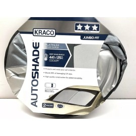 Kraco 5051092 Folding Solar Sun Shade Cover, 28.5" X 31.5" Jumbo Size