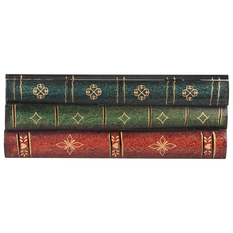 Book Tissue Box Cover Antique Rectangular Dispenser Napkin Holder for