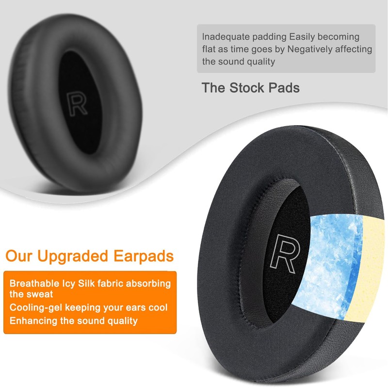 SOULWIT Cooling Gel Replacement Ear Pads for Bose A30 Aviation