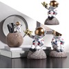 Resin Astronaut Figurine Astronaut Statue Astronaut Sculpture Crafts Figurine Outer