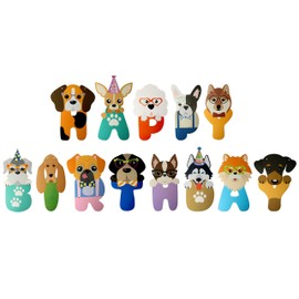Happy Birthday Dog Letter Banner Cute Puppy Banner Supplies Birthday Party Decoration