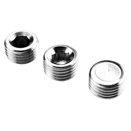 eMagTech 1/4 Inch BSP Blanking Plug Screw End Cap Hex Socket Thread Pipe Connector for Air Compressor Switch