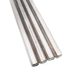 4pcs 0.315"(8mm) 12" Long Stainless Steel Hexagonal Hex Bar Rod Shaft