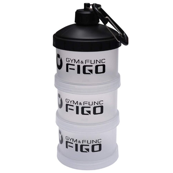 FIGO Protein Case, Supplement Case, Polypropylene, Portable, Supplement Container, Small