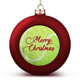 DOREENABE Unique Sports Fan Ball Ornament,Tennis Ornaments for Christmas Tree New Year Holiday Decor