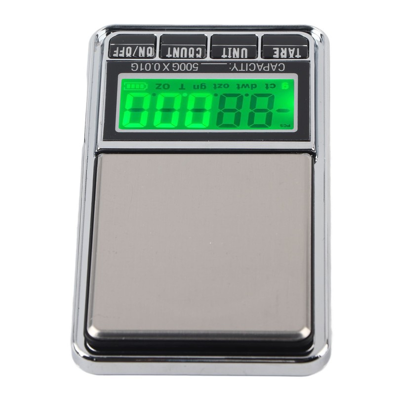Electronic Jewelry Scale Pocket Digital Carat Scales with Green Backlight
