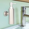 Wall Mounted Home Bathroom Stainless Steel Round Manual Hand Liquid