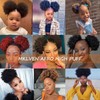 MKJVEN Large Afro Puff Drawstring Ponytail for Black Women Burgundy