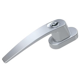 Basi -Saturn 7554-0000 Window Handle Lockable 2 Keys Simultaneous Locking Silver