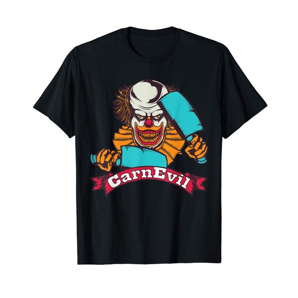 CarnEvil Funny Horror Creepy Scary Halloween Clown T-Shirt