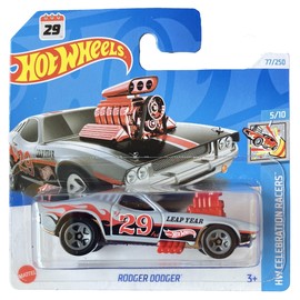 Hot Wheels - Rodger Dodger - HW Celebration Racers 5/10 - HRY99 - Short Card - Grey - Mattel 2024-1:64