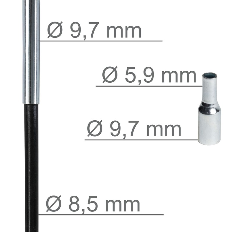 Fibreglass Tent Pole, Diameter 8.5 mm – 400 cm in