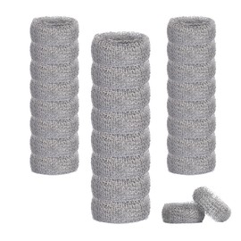 24 Pieces Stainless Steel Lint Traps for Washing Machine Hose,Rust-Proof Pet Lint Catcher Mesh Filter with 24 Pieces Cable Ties