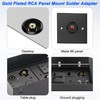 MEIRIYFA RCA Panel Mount Connectors Socket Female to Female Coupler