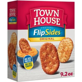 "Keebler Town House FlipSides Pretzel Crackers Original, 9.2 OZ "