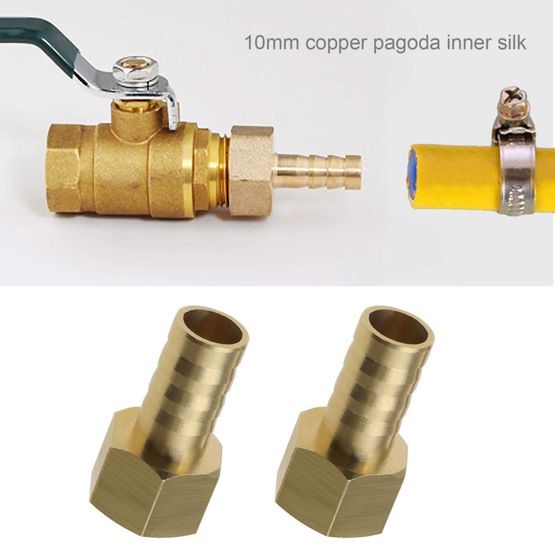 EMSea 2 Pcs 1/4 BSP Female Thread to 10mm Hose