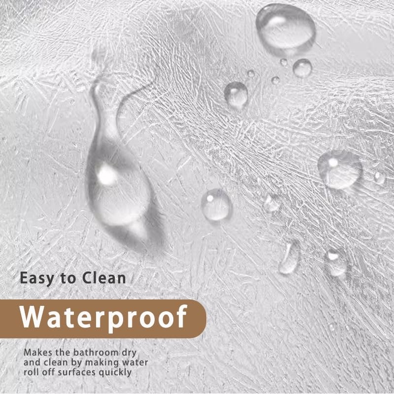 Shower Window Curtain 36 x 48 inch, Waterproof Plastic Bathroom