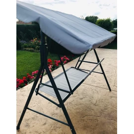 GRADINA Replacement Canopy for Swing Seat 2 & 3 Seater Sizes Hammock Cover Top Garden Outdoor Furniture Swing Chair (194cm x 112cm, Grey)