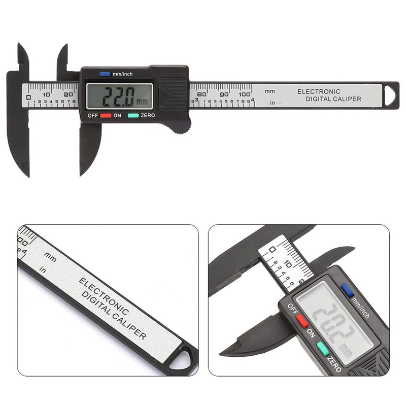 Electronic Digital Caliper, Carbon Fiber Digital Caliper Measuring Tool Micrometer