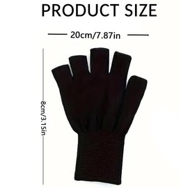 1 Pair Anti UV Gloves for Gel Manicure, UV Gloves for Gel, Manicures Fingerless UV Light Gloves for Gel Nails, UV Protection Gloves